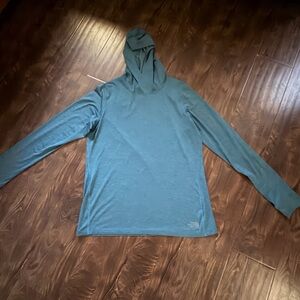 North Face Teal Sun Hoodie size M
